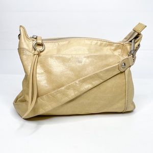 HOBO Intnl Cream Leather Shoulder Bag EUC